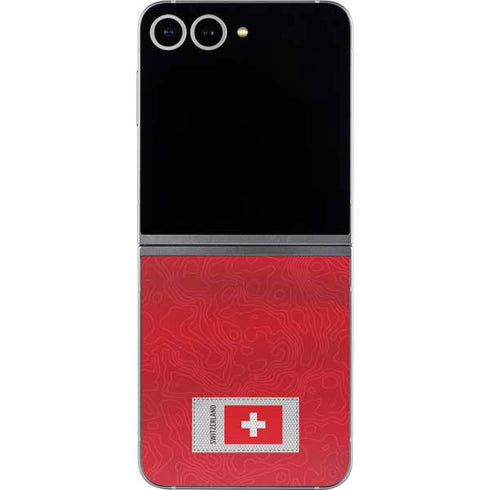 Switzerland Soccer Flag Galaxy Z Flip6 Skin
